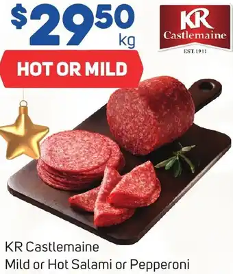Foodland KR Castlemaine Mild or Hot Salami or Pepperoni offer