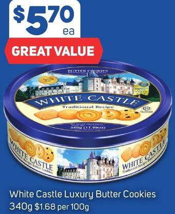 Foodland White Castle Luxury Butter Cookies 340g offer