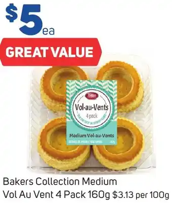 Foodland Bakers Collection Medium Vol Au Vent 4 Pack 160g offer