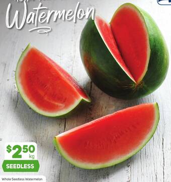 Foodland Whole Seedless Watermelon offer