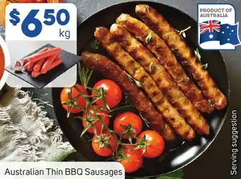 Foodland Australian Thin BBQ Sausages offer
