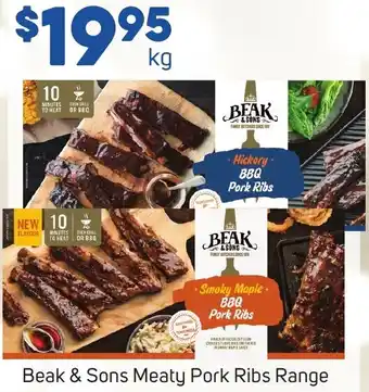 Foodland Beak & Sons Meaty Pork Ribs Range offer