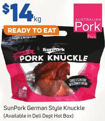 Foodland SunPork German Style Knuckle offer