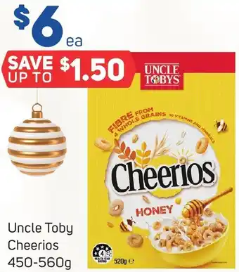 Uncle Toby Cheerios 450-560g