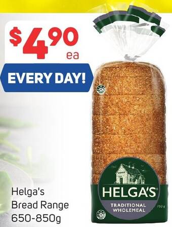 Foodland Helga's Bread Range 650-850g offer