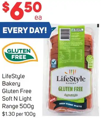 LifeStyle Bakery Gluten Free Soft N Light Range 500g