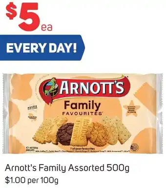 Foodland Arnott's Family Assorted 500g offer