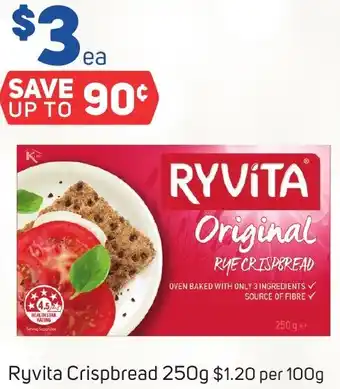 Foodland Ryvita Crispbread 250g offer