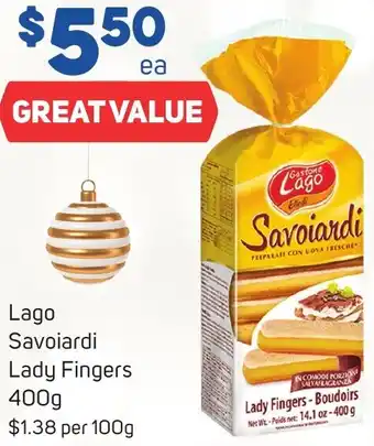 Foodland Lago Savoiardi Lady Fingers 400g offer
