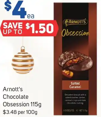 Foodland Arnott's Chocolate Obsession 115g offer