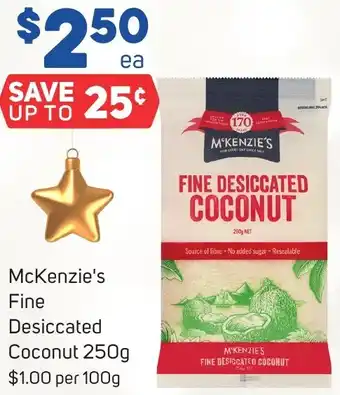 Foodland McKenzie's Fine Desiccated Coconut 250g offer