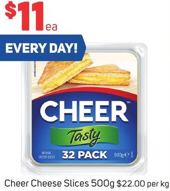 Foodland Cheer Cheese Slices 500g offer