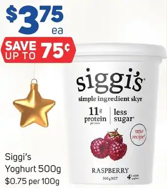 Foodland Siggi's Yoghurt 500g offer