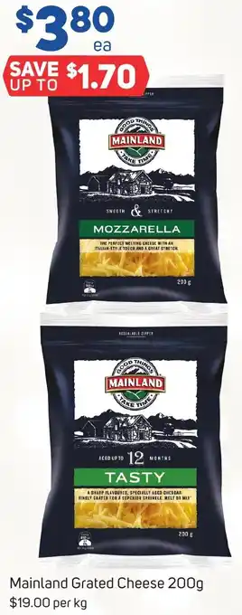 Mainland Grated Cheese 200g