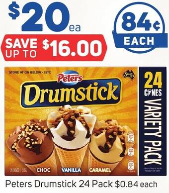 Foodland Peters Drumstick 24 Pack offer