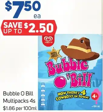 Bubble O Bill Multipacks 4s
