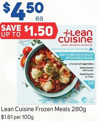 Foodland Lean Cuisine Frozen Meals 280g offer