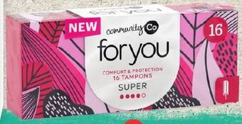 Foodland Community Co For You Tampons 16s offer