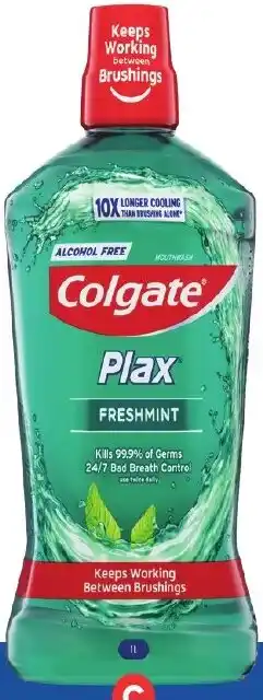 Foodland Colgate Plax Mouth Wash 1 Litre offer