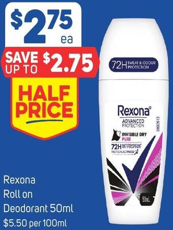 Foodland Rexona Roll on Deodorant 50ml offer