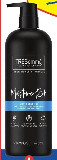 Foodland TRESemmé Shampoo or Conditioner 940ml offer