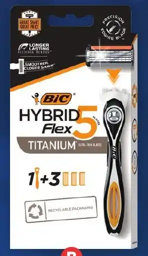 Foodland BiC Flex 5 Hybrid Razor 3 Pack offer