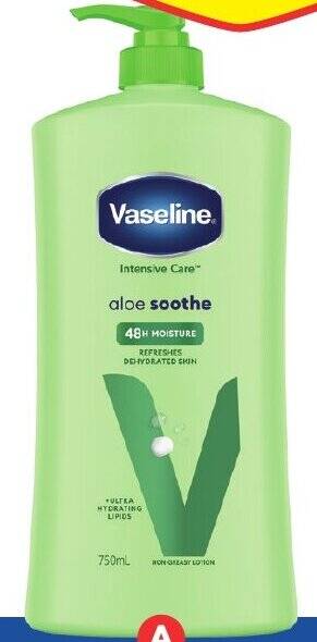 Foodland Vaseline Intensive Care Body Lotion Pump 750ml offer
