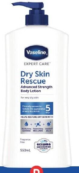 Foodland Vaseline Expert Care Body Lotion 550ml offer