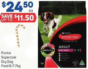 Foodland Purina Supercoat Dry Dog Food 6.7-7kg offer