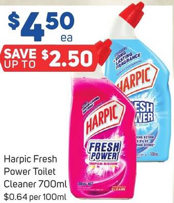 Foodland Harpic Fresh Power Toilet Cleaner 700ml offer