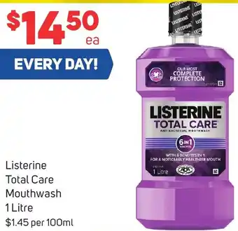 Foodland Listerine Total Care Mouthwash 1 Litre offer