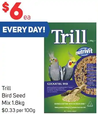 Trill Bird Seed Mix 1.8kg