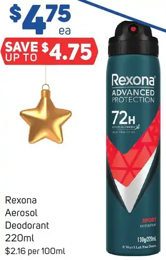Rexona Aerosol Deodorant 220ml