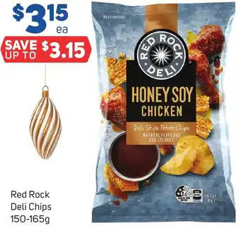 Foodland Red Rock Deli Chips 150-165g offer