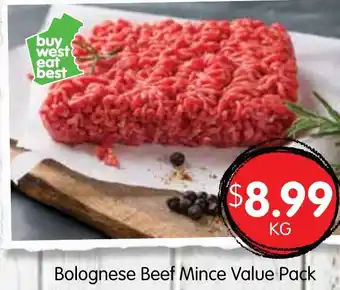 Spudshed Bolognese Beef Mince Value Pack offer
