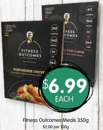 Spudshed Fitness Outcomes Meals 350g offer