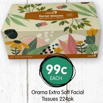 Spudshed Orama Extra Soft Facial Tissues 224pk offer