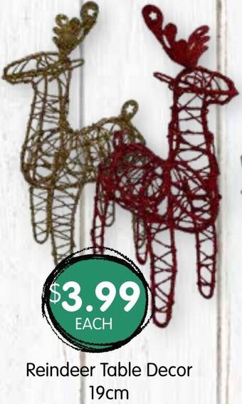 Spudshed Reindeer Table Decor 19cm offer