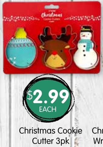 Spudshed Christmas Cookie Cutter 3pk offer