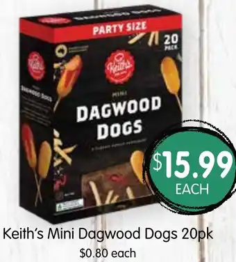 Spudshed Keith's Mini Dagwood Dogs 20pk offer