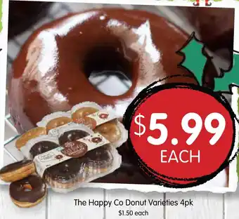 Spudshed The Happy Co Donut Varieties 4pk offer