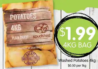 Spudshed Washed Potatoes 4kg offer