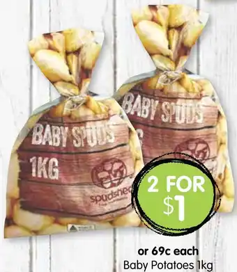Spudshed Baby Potatoes 1kg offer