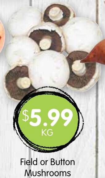 Spudshed Field or Button Mushrooms offer