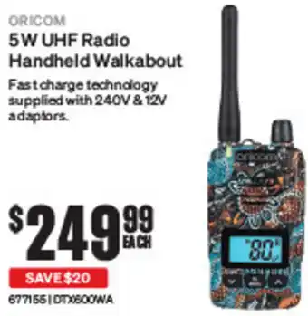 5W UHF Radio Handheld Walkabout