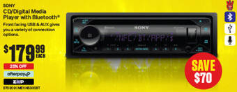 SuperCheap Auto CD/Digital Media Player with Bluetooth offer