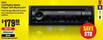 SuperCheap Auto CD/Digital Media Player with Bluetooth offer
