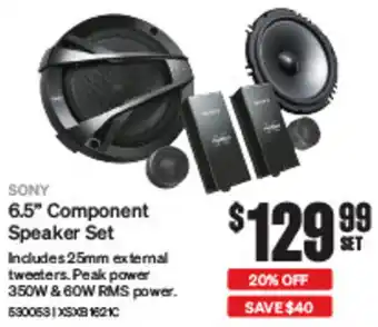 SuperCheap Auto 6.5" Component Speaker Set offer