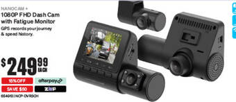 SuperCheap Auto 1080P FHD Dash Cam with Fatigue Monitor offer