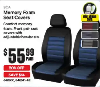 SuperCheap Auto Memory Foam Seat Covers offer